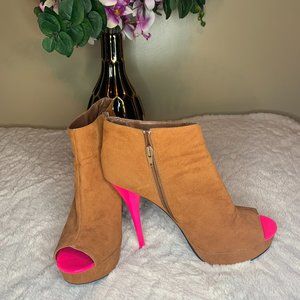 Ankle Open Toe Booties